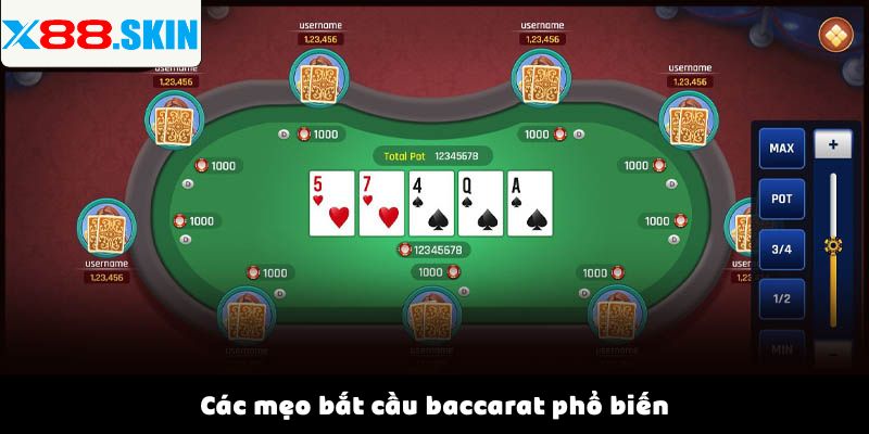 Các mẹo bắt cầu baccarat phổ biến
